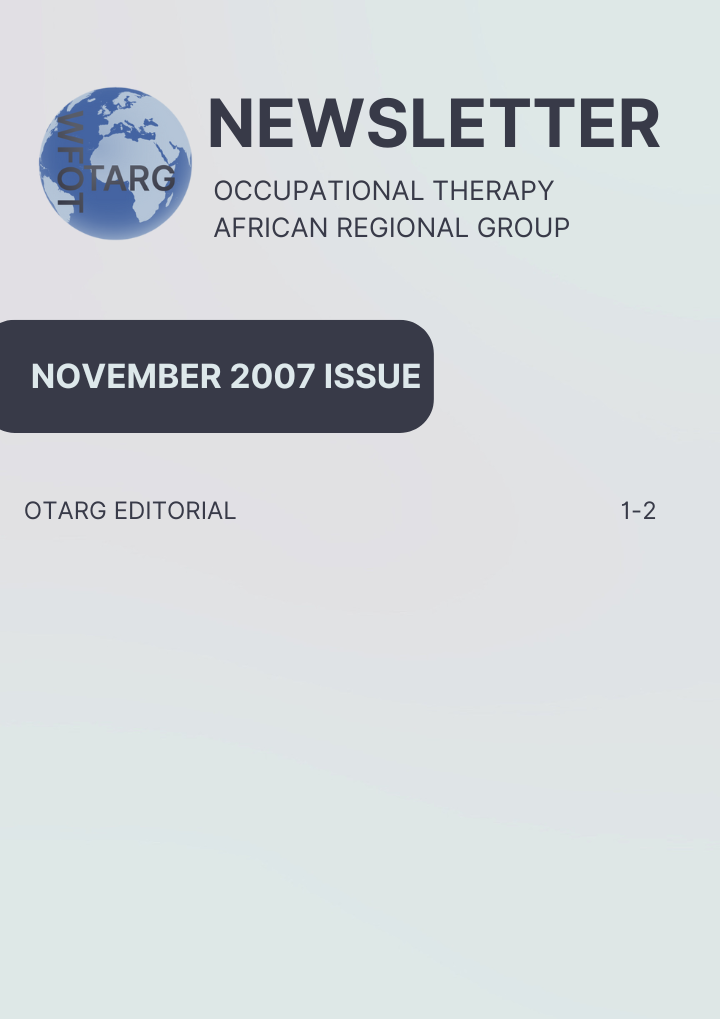 OTARG Newsletter November 2007