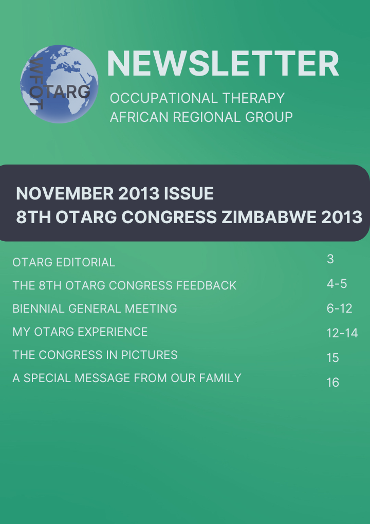 OTARG Newsletter November 2013